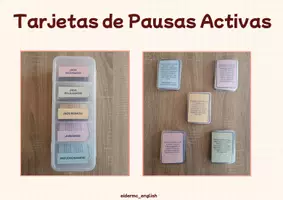 Vista previa - Tarjetas / Manipulativos - Tarjetas de Pausas Activas - Portada