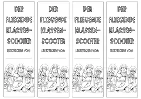 Vorschau - Anderer Materialtyp - Lesezeichen Welttag des Buches "Der fliegende Klassenscooter" - Seite 1