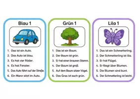 Vorschau - Stationenlernen - Pop It Lesen – Einfache Sätze lesen - Seite 2