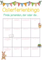 Vorschau - Arbeitsblätter - Osterferienheft mit Ferienbingo / Lineatur Klasse 3 - Seite 2