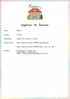 Vorschau - Anderer Materialtyp - Sommer / Jahreszeiten: Legekreis (Bodenbild & Wortschatz) - Sachunterricht / Deutsch - Kl. 1/2 - Seite 1