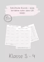 Vorschau - Stationenlernen - Schriftliche Division ZR 1000 – beide Verfahren - Deckblatt