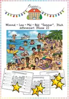 Vorschau - Arbeitsblätter - Wimmel-Lese-Mal-Bilder: XXL Sparpaket - Deutsch/DaZ - Kl. 2 (3-fach diff. & wachsend) - Seite 1