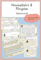 Vorschau - Arbeitsblätter - Himmelfahrt & Pfingsten Selbstlernheft Religion Kl. 4 - Deckblatt