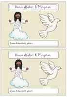 Vorschau - Arbeitsblätter - Himmelfahrt & Pfingsten Selbstlernheft Religion Kl. 4 - Seite 1