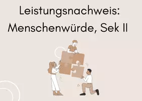 Vorschau - Test - Leistungsnachweis zum Themengebiet Menschenwürde - Deckblatt