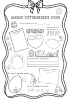 Vorschau - Arbeitsblätter - Meine Osterferien 2025 Steckbrief - Seite 2