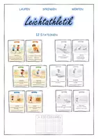 Vorschau - Unterrichtsreihen - Leichtathletik - laufen, springen, werfen - Stationen - Deckblatt