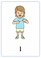anteprima - Flashcard - Picture Cards PRONOMI PERSONALI/PERSONAL PRONOUNS - Pagina 1