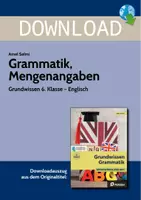 Vorschau - Arbeitsblätter - Grundwissen Englisch Grammatik: Mengenangaben - Deckblatt