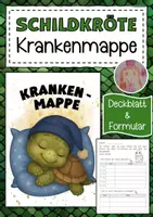 Vorschau - Anderer Materialtyp - Krankenmappe für die Schildkrötenklasse - Deckblatt