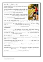 Vorschau - Arbeitsblätter - TENSES: When Team Spirit Matters Most (Zeitformen: 6te / 7te Klasse) - Deckblatt