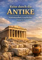 Vorschau - Arbeitsblätter - Reise durch die Antike – Stationsarbeit Geschichte (Klasse 5–7) - Deckblatt