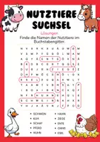 Vorschau - Arbeitsblätter - Wortsuchrätsel Nutztiere Bauernhof - Seite 2