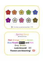 anteprima - Flashcard - Flower Song by Teacher Clara - Pagina di copertina