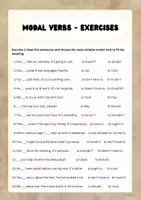 Vorschau - Arbeitsblätter - Modal verbs and substitutes (A2/B1) - Overview, Exercises, Answer Key - Seite 2