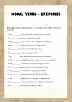 Vorschau - Arbeitsblätter - Modal verbs and substitutes (A2/B1) - Overview, Exercises, Answer Key - Seite 3