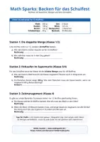 Vorschau - Arbeitsblätter - Mathe im Alltag: Backen für das Schulfest – Gewichte, Mengen & Zeitmanagement (Klasse 1-4) - Deckblatt