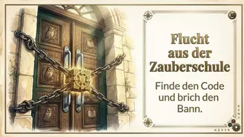 Vorschau - Stationenlernen - Sprachspiel - Escape Room Deutsch A1–A2 – Schule & Alltag | DaF/DaZ - Seite 1