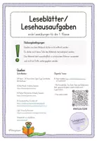 Vorschau - Arbeitsblätter - Lesen - Leseblätter/Lesehausaufgaben: Materialpaket: Klasse 1 (orientiert an Jo-Jo) - Seite 2