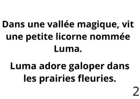 Aperçu - Cartes / Images - La licorne aux couleurs magiques - Page 1