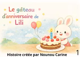 Aperçu - Cartes / Images - Le gâteau d'anniversaire de Lili - Page de couverture