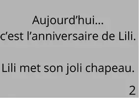 Aperçu - Cartes / Images - Le gâteau d'anniversaire de Lili - Page 1