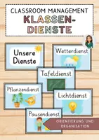 Vorschau - Mal- und Bastelvorlagen - Klassendienste für die Grundschule - Deckblatt