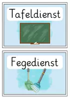Vorschau - Mal- und Bastelvorlagen - Klassendienste für die Grundschule - Seite 2