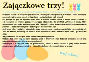 zapowiedź - Zajączkowe trzy - gra wielkanocna dla klas 1-3 - strona 1