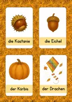Vorschau - Bildkarten - Wortschatzkarten Herbst - Seite 2
