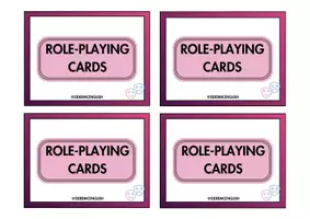 Vista previa - Tarjetas / Manipulativos - Role Playing Cards - Portada
