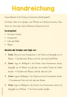 Vorschau - Arbeitsblätter - Was Pflanzen brauchen - Sachunterricht GS 1 - Seite 1