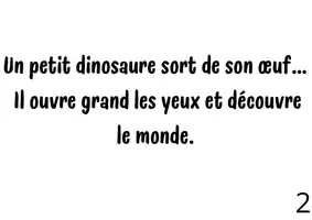 Aperçu - Cartes / Images - le petit dinosaure perdu - Page 1