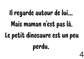 Aperçu - Cartes / Images - le petit dinosaure perdu - Page 3