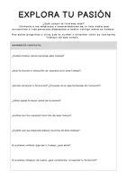 Vista previa - Hojas de trabajo - Encuentra Tu Pasión – Planificador - página 2