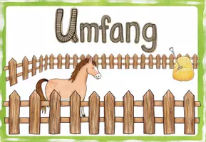 Vorschau - Mal- und Bastelvorlagen - Umfang Rechteck und Quadrat (Merkplakate und Legematerial) - Seite 1