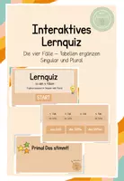 Vorschau - Präsentationen/Tafelbilder - Materialpaket Die vier Fälle interaktiv - Seite 1