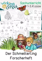 Vorschau - Unterrichtsreihen - Schmetterling | Forscherheft | Klasse 1-2 - Deckblatt