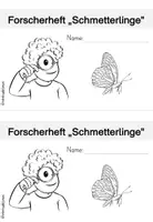 Vorschau - Unterrichtsreihen - Schmetterling | Forscherheft | Klasse 1-2 - Seite 1