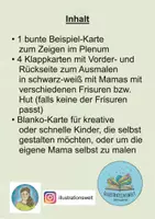 Vorschau - Mal- und Bastelvorlagen - Muttertag / Vatertag Karte basteln Paket - Seite 1