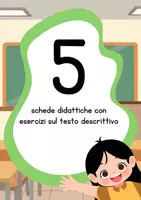 anteprima - Esercizi - Schede didattiche con esercizi sul testo descrittivo - Pagina di copertina