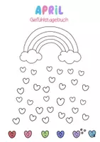 Vorschau - Anderer Materialtyp - 🌈April Moodtracker 🌦 - Deckblatt