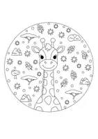 Vorschau - Mal- und Bastelvorlagen - Zoo-Tiere Mandala – 10 Ausmalbilder - Seite 1