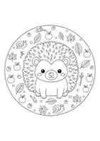 Vorschau - Mal- und Bastelvorlagen - Waldtiere Mandala – 10 Ausmalbilder - Seite 2