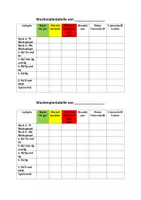 Vorschau - Arbeitsblätter - Wochenplan zur Vorbereitung der Klassenarbeit Mathematik Potenzen, Wurzeln und Wachstum - Seite 1