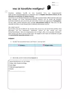 Vorschau - Arbeitsblätter - Was ist künstliche Intelligenz (KI) & gute Prompts - Seite 1