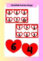 Voorbeeld - Taakkaarten - Verliefde harten bingo - Voorblad