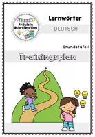 Vorschau - Stationenlernen - Lernwörter Trainingsplan - Grundstufe I - Deckblatt