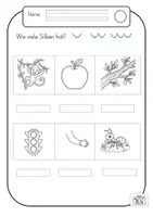 Vorschau - Arbeitsblätter - Materialpaket - Digitales Tafelbild Frohes Lernen - A - Lesedomino - Interactive - Seite 1